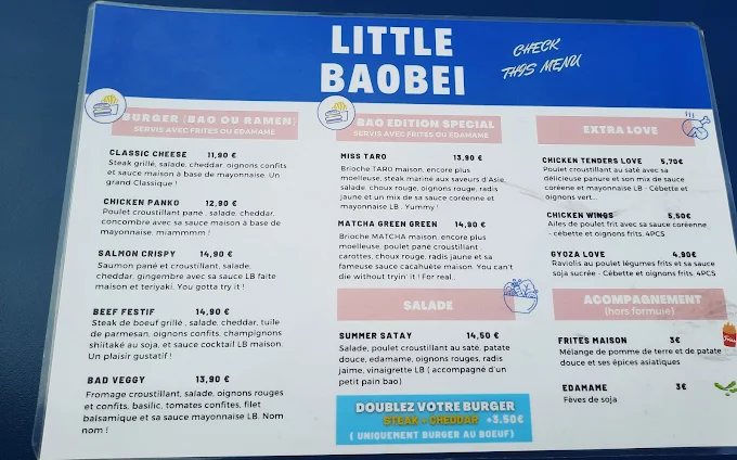 Little Baobei menu 6
