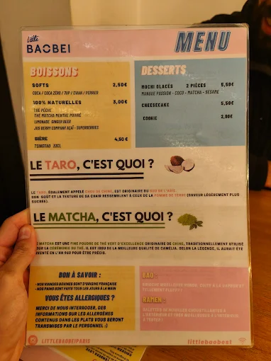 Little Baobei menu 5