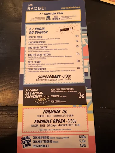 Little Baobei menu 4